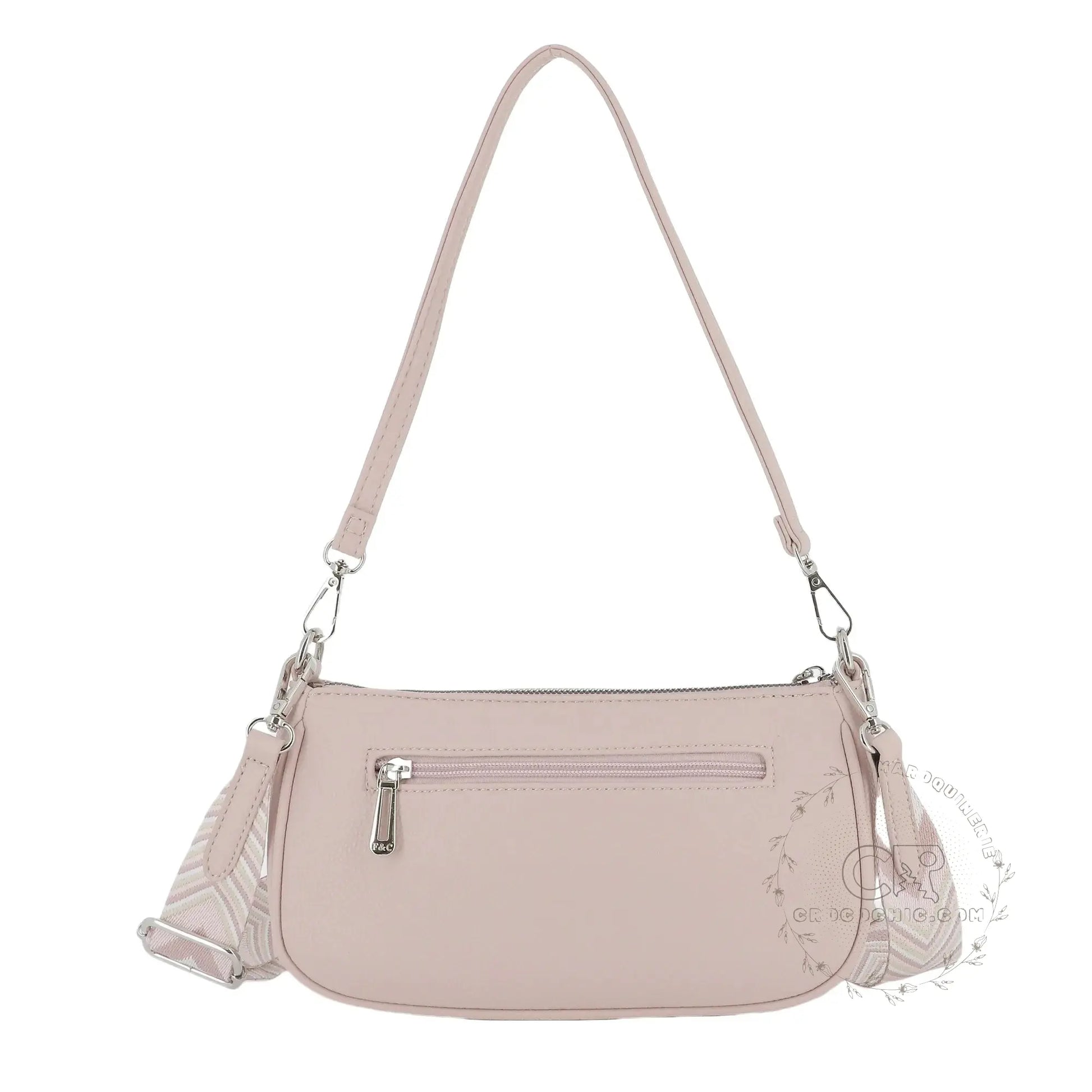 Flora & co Sac baguette avec bandoulière Rose