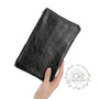 Vue 2 du Pochette coméstique voyage cuir irisé Noir par Made in Italy.