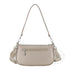 Flora & co Sac baguette avec bandoulière Taupe Métal
