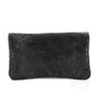 Portefeuille femme cuir souple embossé 05FL Noir - Crocochic