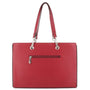 Sac cabas femme simili cuir billes a4 rouge - vue 3 | Flora & co