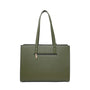 Sac cabas femme similicuir fourrure a4 vert - vue 3 | Gallantry