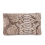 Vue 2 du Porte-monnaie mi-long femme python 05S Rose en cuir par Made in Italy.