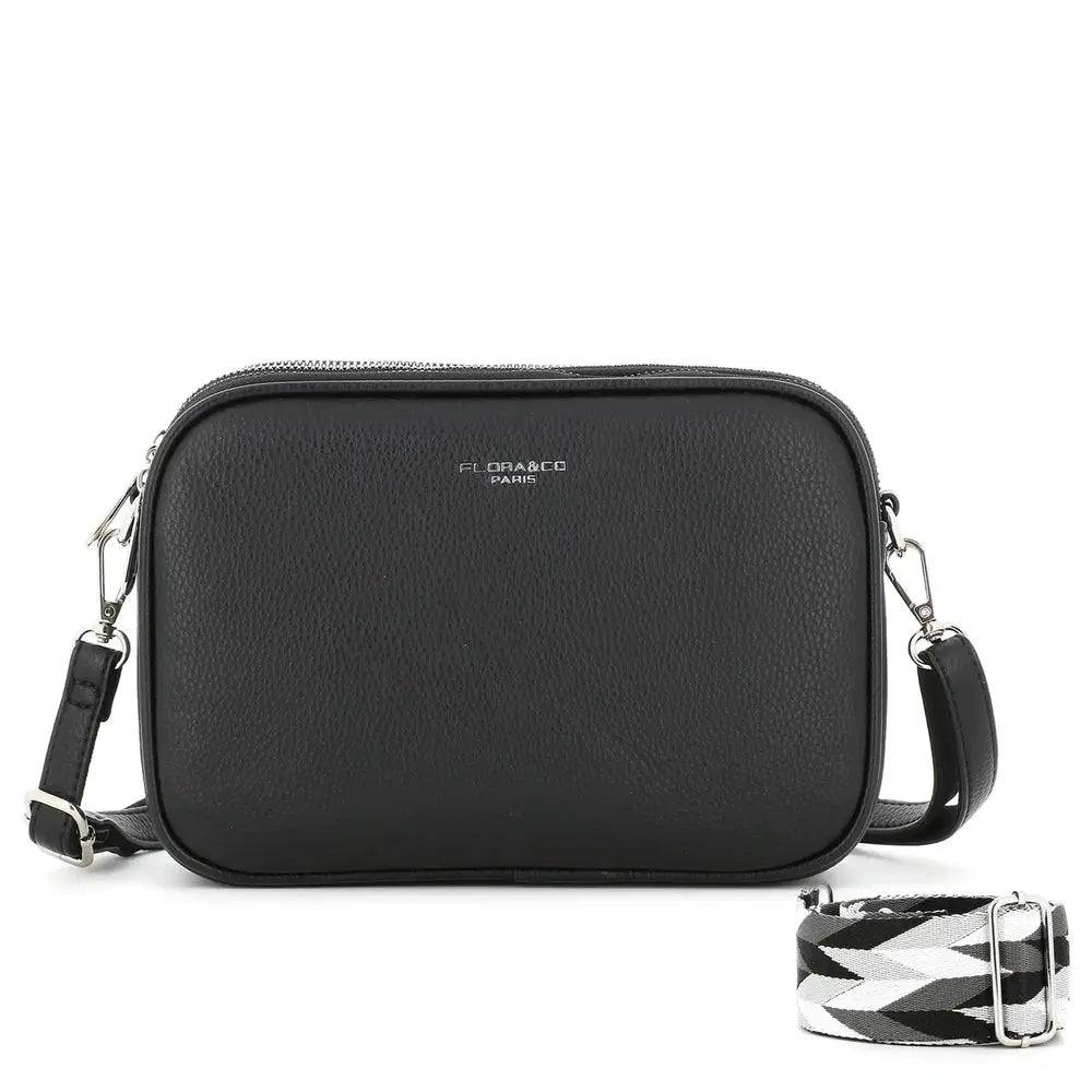 Flora & co Sac bandoulières femme multipoches noir
