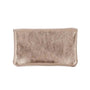 Portefeuille pochette passeport cuir irisé Or Rose - Crocochic