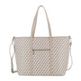 Sac cabas femme simili cuir beige - vue 3 | Flora & co