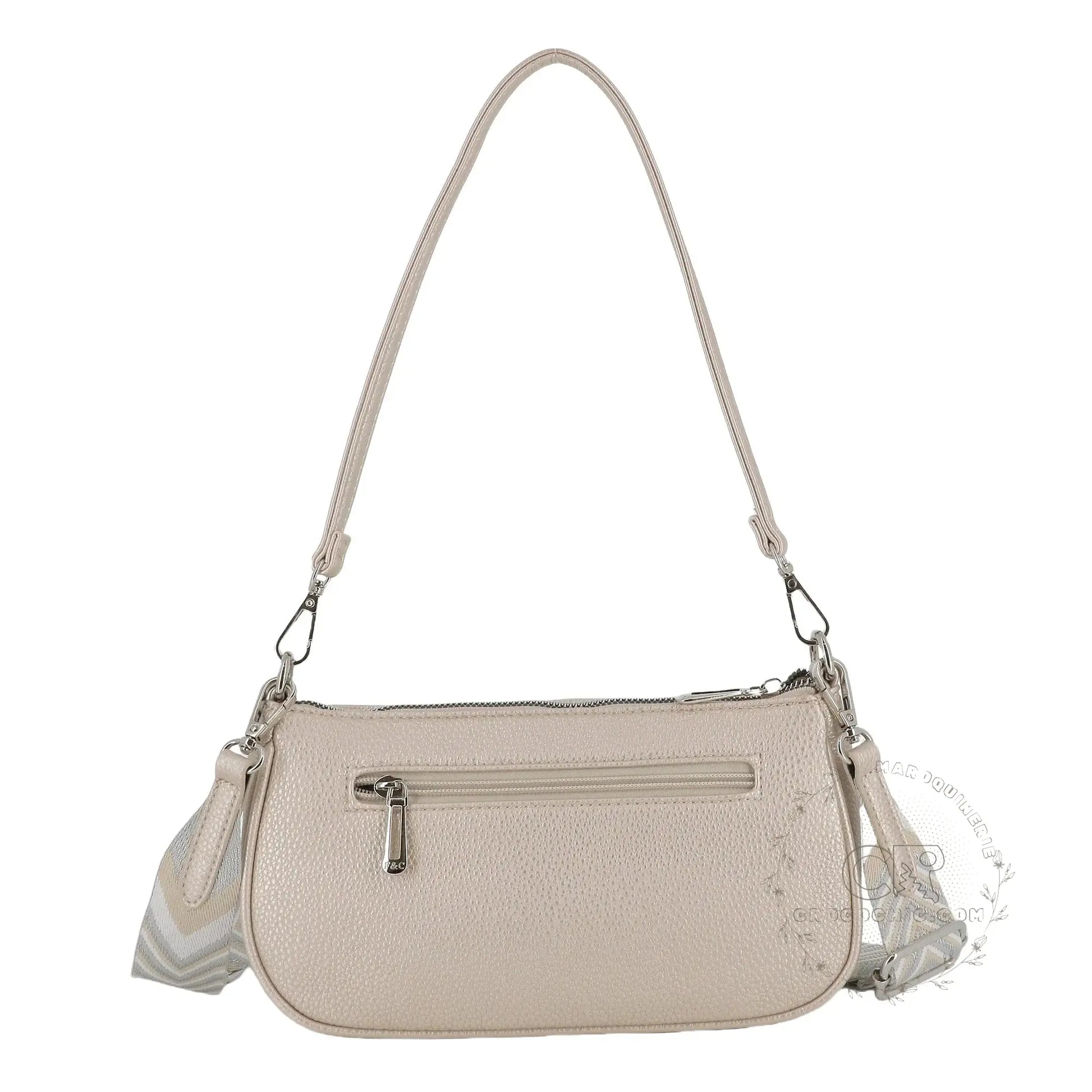 Flora & co Sac baguette avec bandoulière Ivoire