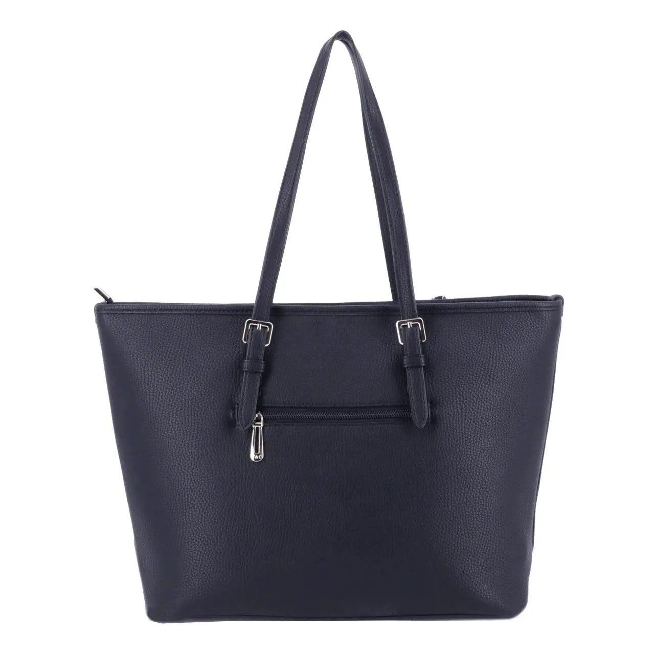 Flora & co Sac cabas femme pompon foulard léger bleu marine