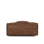 Vue 6 du Grand sac bowling similicuir suédine femme Chocolat synthetique par Gallantry.