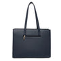 Sac cabas femme simili cuir bleu - vue 3 | Gallantry