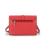 Flora & co Sac double bandoulières chaîne à magnétique rouge