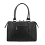 Vue 2 du Grand sac à main bowling grainé noir VORTEX en cuir synthétique par Flora & co.