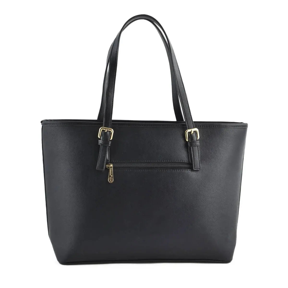 Gallantry Sac cabas femme bicolore saffiano blanc