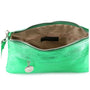 Vue 3 du Pochette bandoulière cuir irisé lanière Vert par Made in Italy.