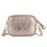 Petit sac bandoulière carré cuir irisé Or Rose other image 3