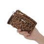 Vue 2 du Porte-monnaie Femme Similicuir Léopard Velouté Camel synthetique par Flora & co.