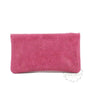 Portefeuille mi-long cuir suédé grainé 05C Fuchsia - Crocochic