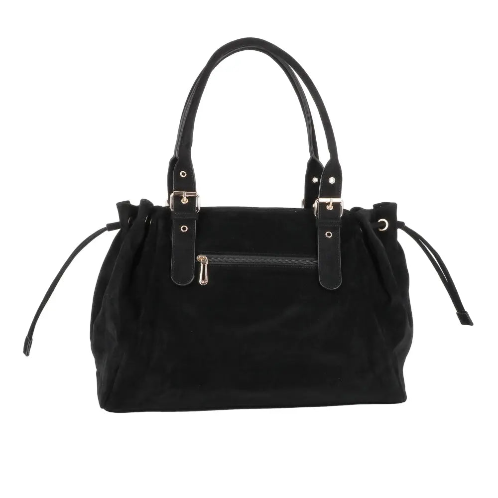 Sac Cabas Bowling Lacet Suédé Noir other image 3