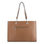 Sac cabas femme cuir synthétique taupe - vue 3 | Flora & co
