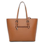 Sac cabas femme cuir synthétique camel - vue 3 | Gallantry