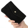 Grand portefeuille cuir suède compatible passeport Noir other image 3