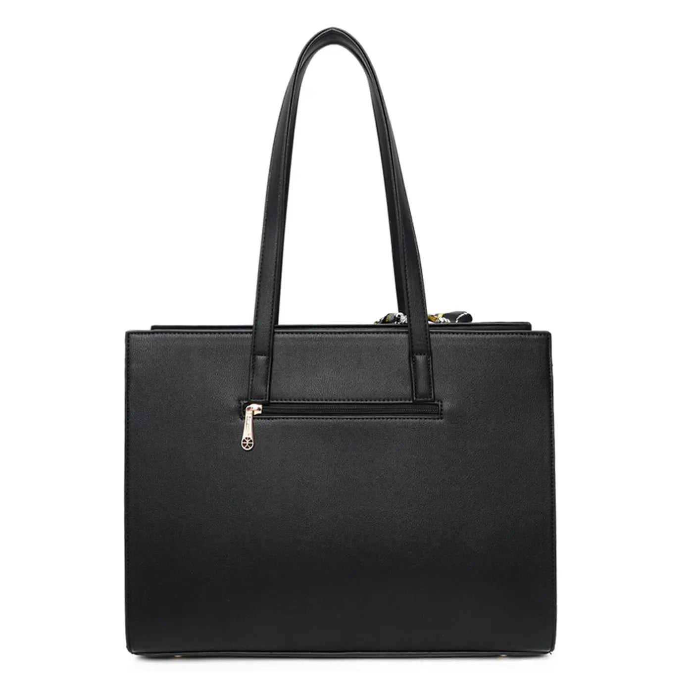 Gallantry Sac cabas femme pompon fourrure a4 noir