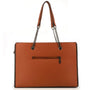 Sac cabas femme similicuir camel - vue 3 | Crocochic