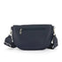 Flora & co Sac banane femme pu cuir grainé bleu