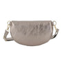 Sac banane cuir irisé fantasie Taupe - Crocochic