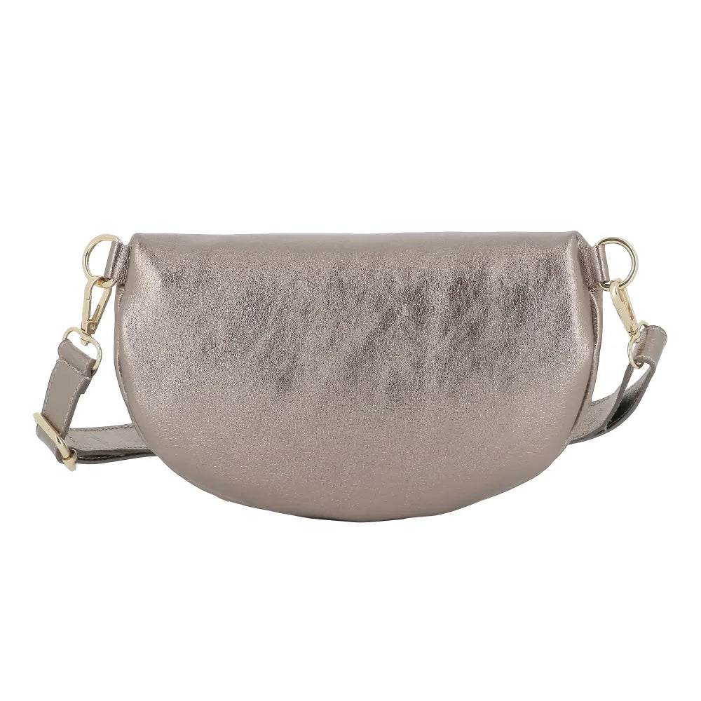 Sac banane cuir brillant fantasie Taupe other image 3