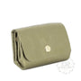 Vue 2 du Porte-monnaie cuir souple irisé 04 Olive par Made in Italy.
