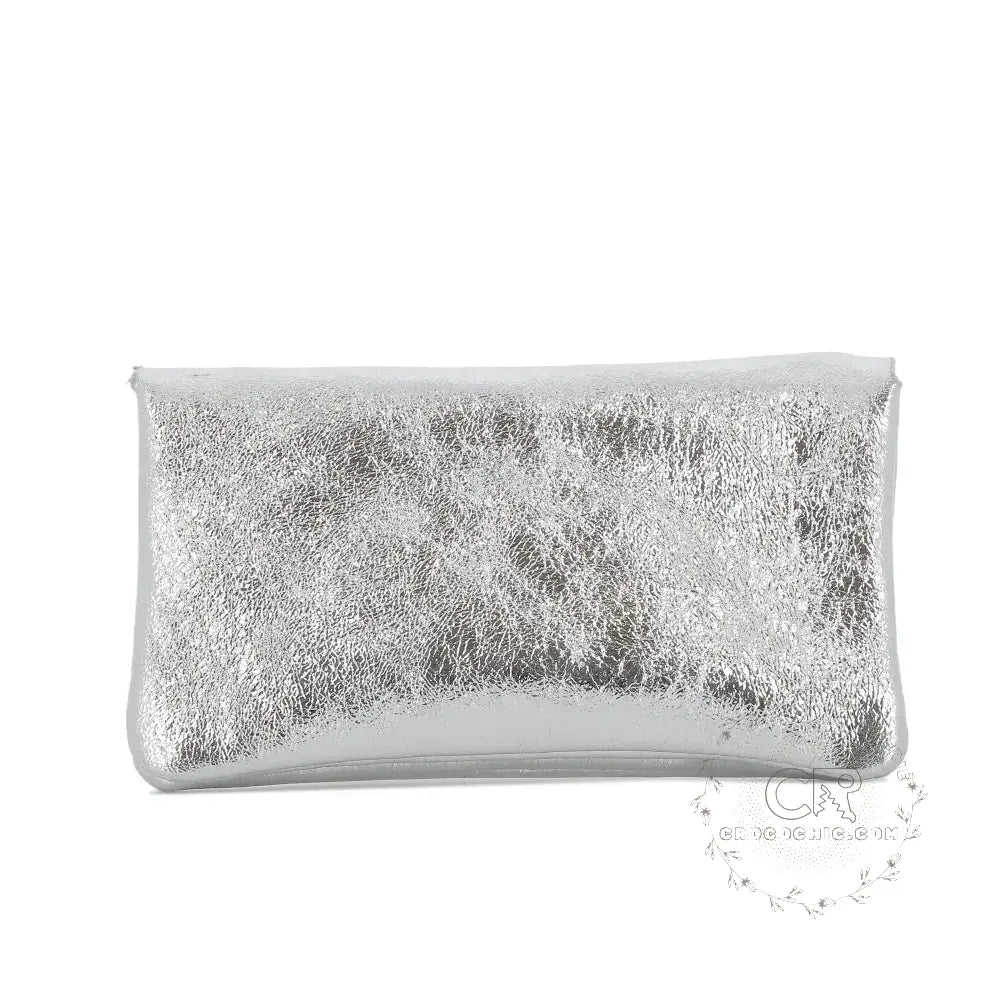Porte-monnaie cartes femme cuir irisé Argent other image 3