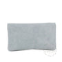 Portefeuille mi-long cuir suédé grainé 05C Bleu Clair - Crocochic