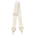 Flora & co Sac banane femme brodée pu cuir grainé ivoire