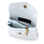 Made in Italy Porte-monnaie femme cuir daim irisé 044 bleu clair