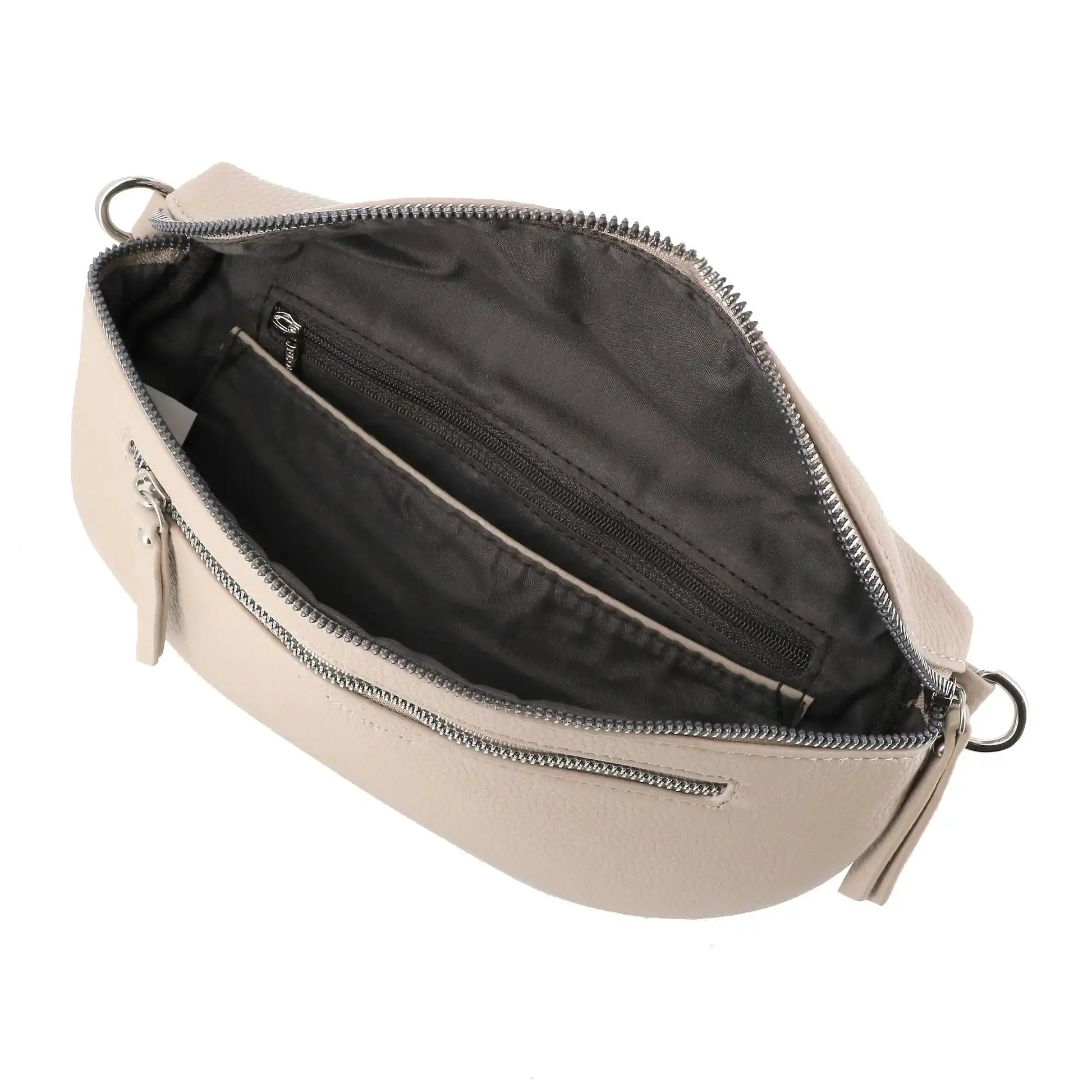 Flora & co Sac banane bandoulière femme multipoches Beige