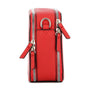 Flora & co Sac caméra bandoulière femme 2 zip rouge