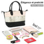 Gallantry Sac à main femme paillette multicolore beige