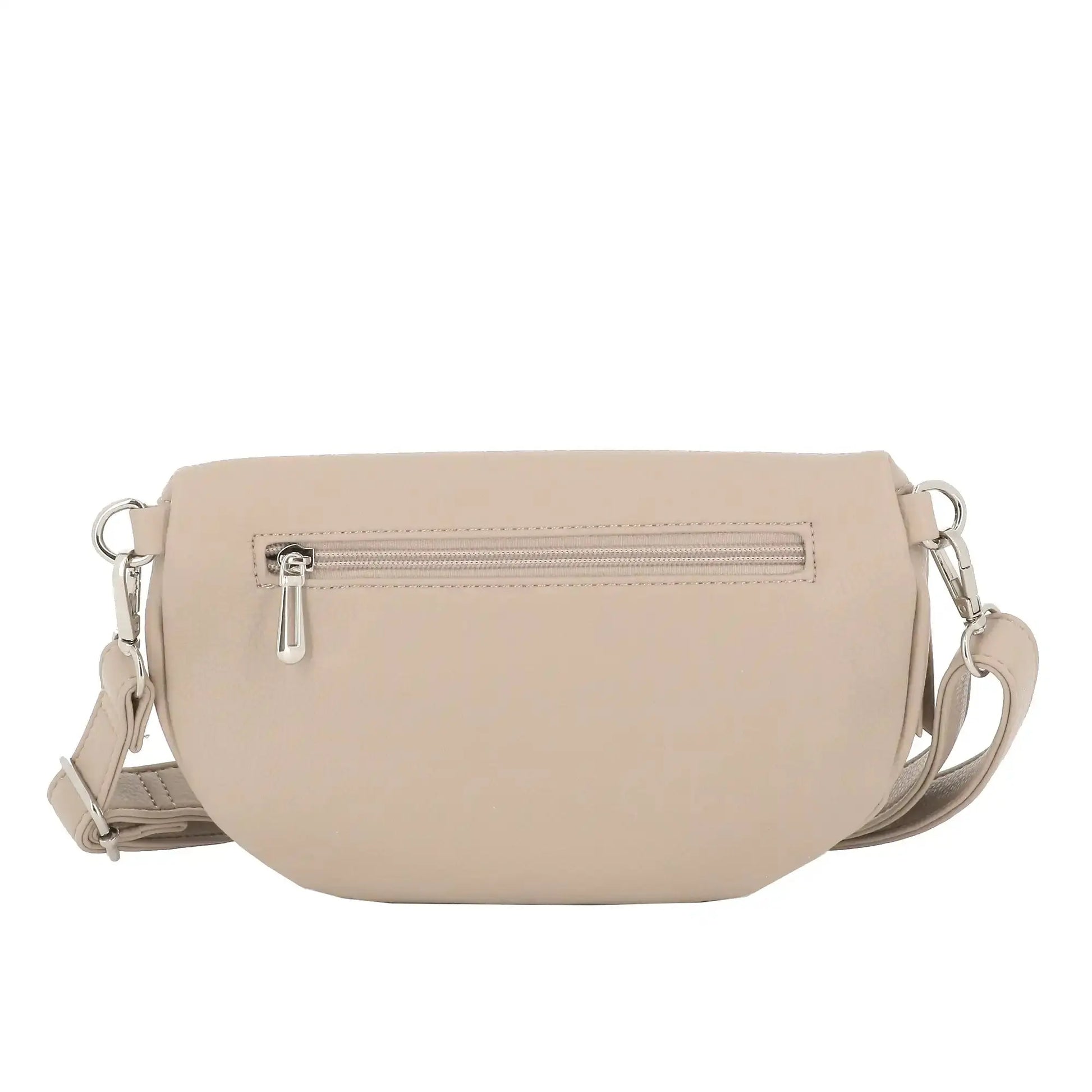 Flora & co Sac banane bandoulière femme multipoches Beige