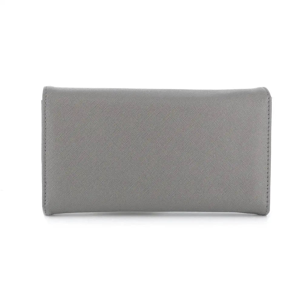 Flora & co Portefeuille chéquier femme tout en un gris
