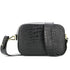 Made in Italy Sac bandoulière cuir femme camera bag noir