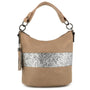 Gallantry Sac à main bandoulière paillette femme marron
