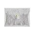 Made in Italy Porte-monnaie cuir irisé femme ultra fin argent