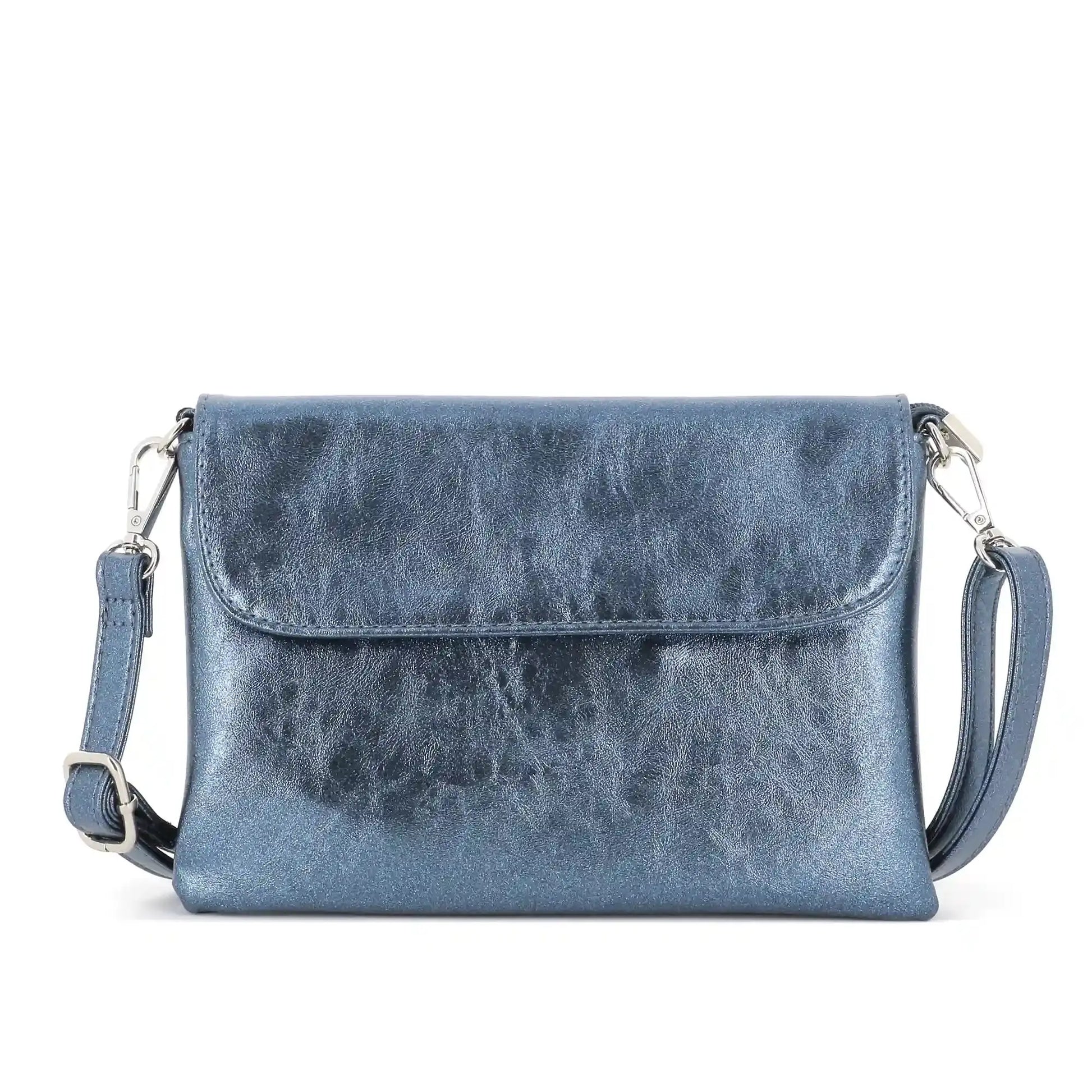 Flora & co Sac bandoulière pochette femme irisé bleu