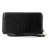 Flora & co Portefeuille femme brillant pu cuir croco noir