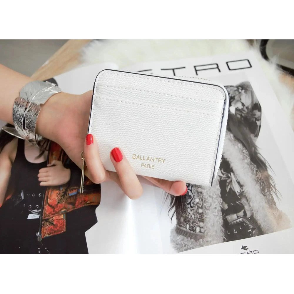 Gallantry Portefeuille porte-monnaie femme française blanc