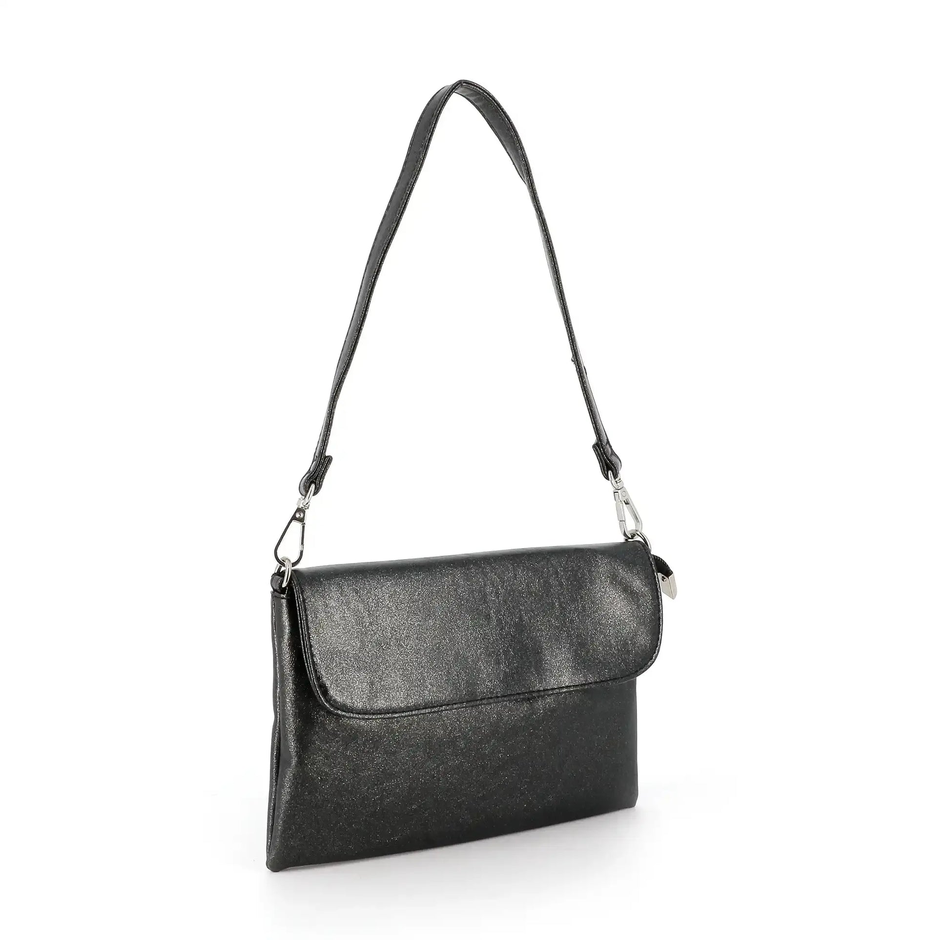 Flora & co Sac bandoulière pochette femme irisé noir