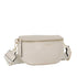 Flora & co Sac banane femme brodée pu cuir grainé ivoire