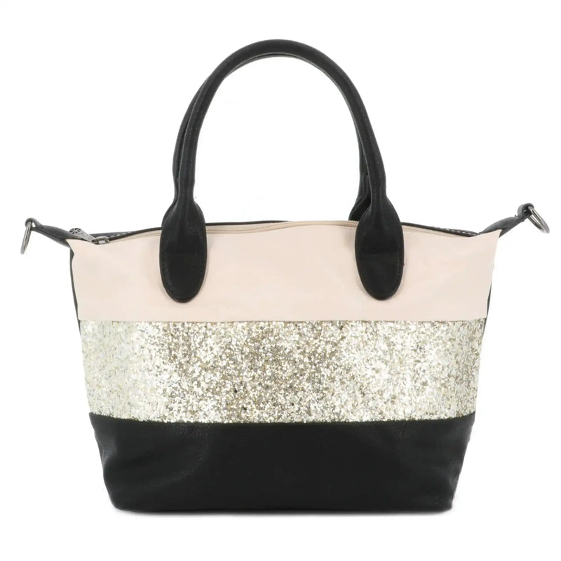 Gallantry Sac à main femme paillette multicolore beige