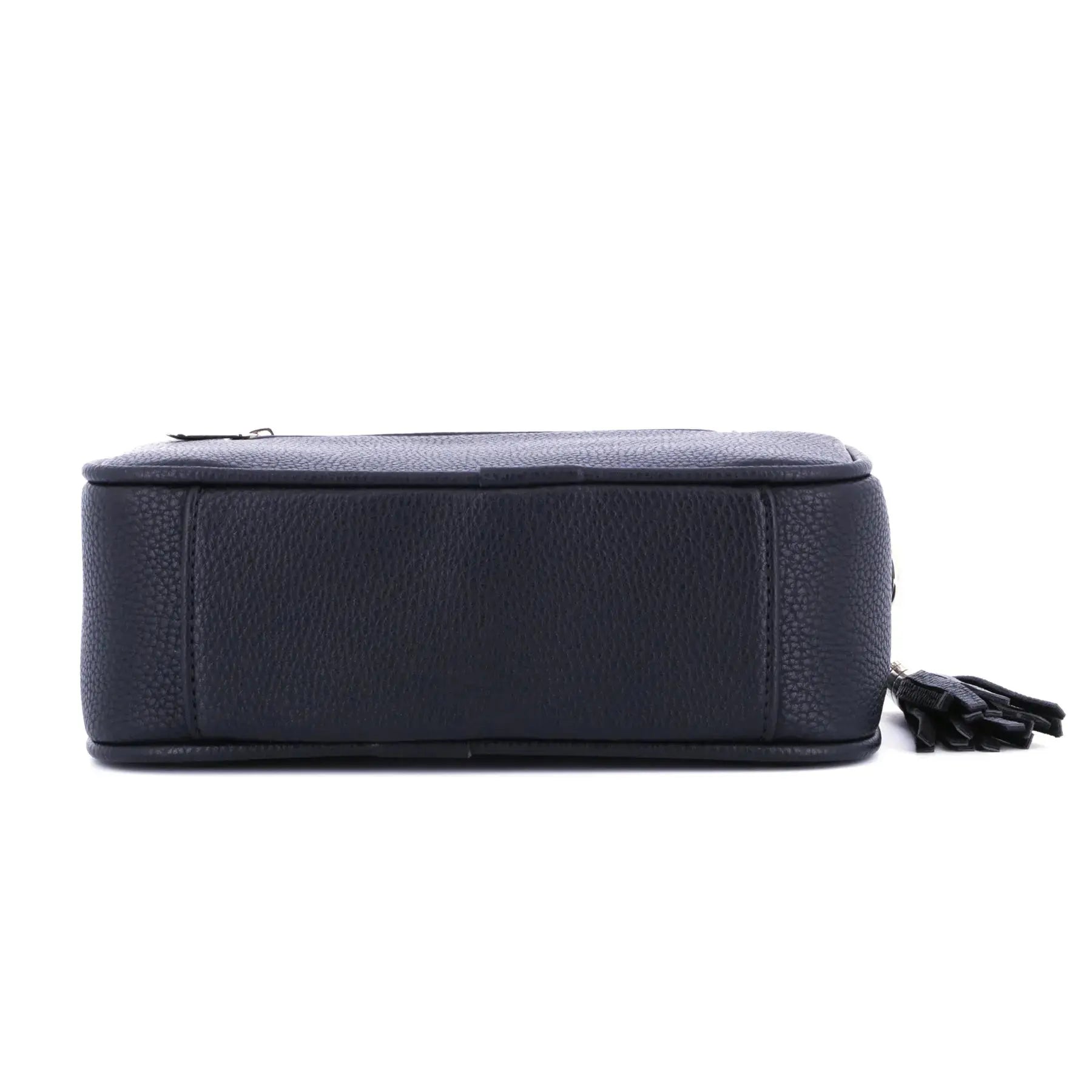 Flora & co Sac caméra bandoulière femme frange bleu marine